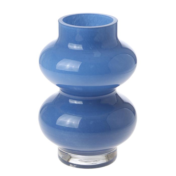 Cornflower Blue Glass Vase