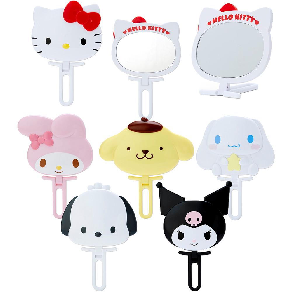 산리오 얼굴 모양 다이컷 손거울 책상 화장대 미러 헬로 키티 마이 멜로디 폼폼푸린 시나모롤 쿠로미
