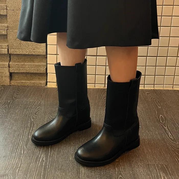 [29CM 단독] m108 middle boots_ black 5.5cm