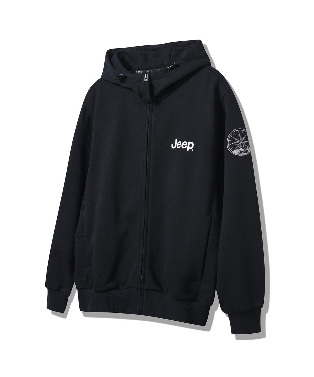 [남녀공용] 루즈핏 나침반자수 후드 집업 JP1TZ013