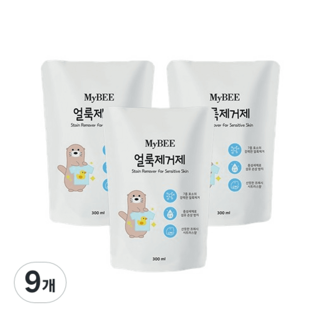 마이비 얼룩제거제 유아세제, 300ml, 9개 - 세제 | 쿠팡