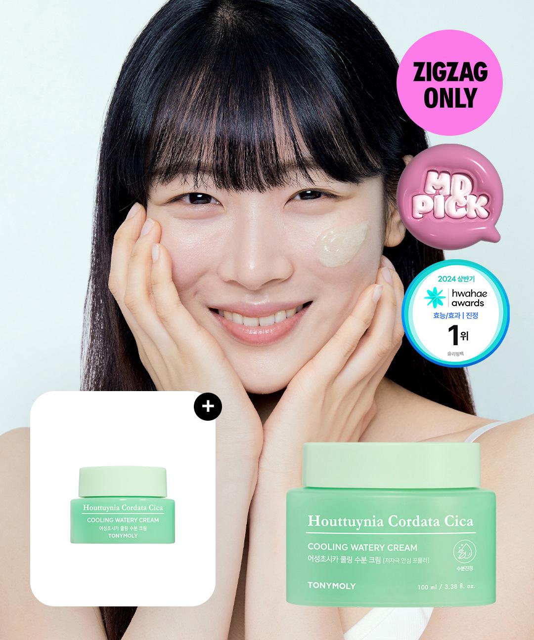 토니모리 [증정/속건조OUT] 어성초 시카 쿨링 수분 크림 100ml+8ml 추가 증정