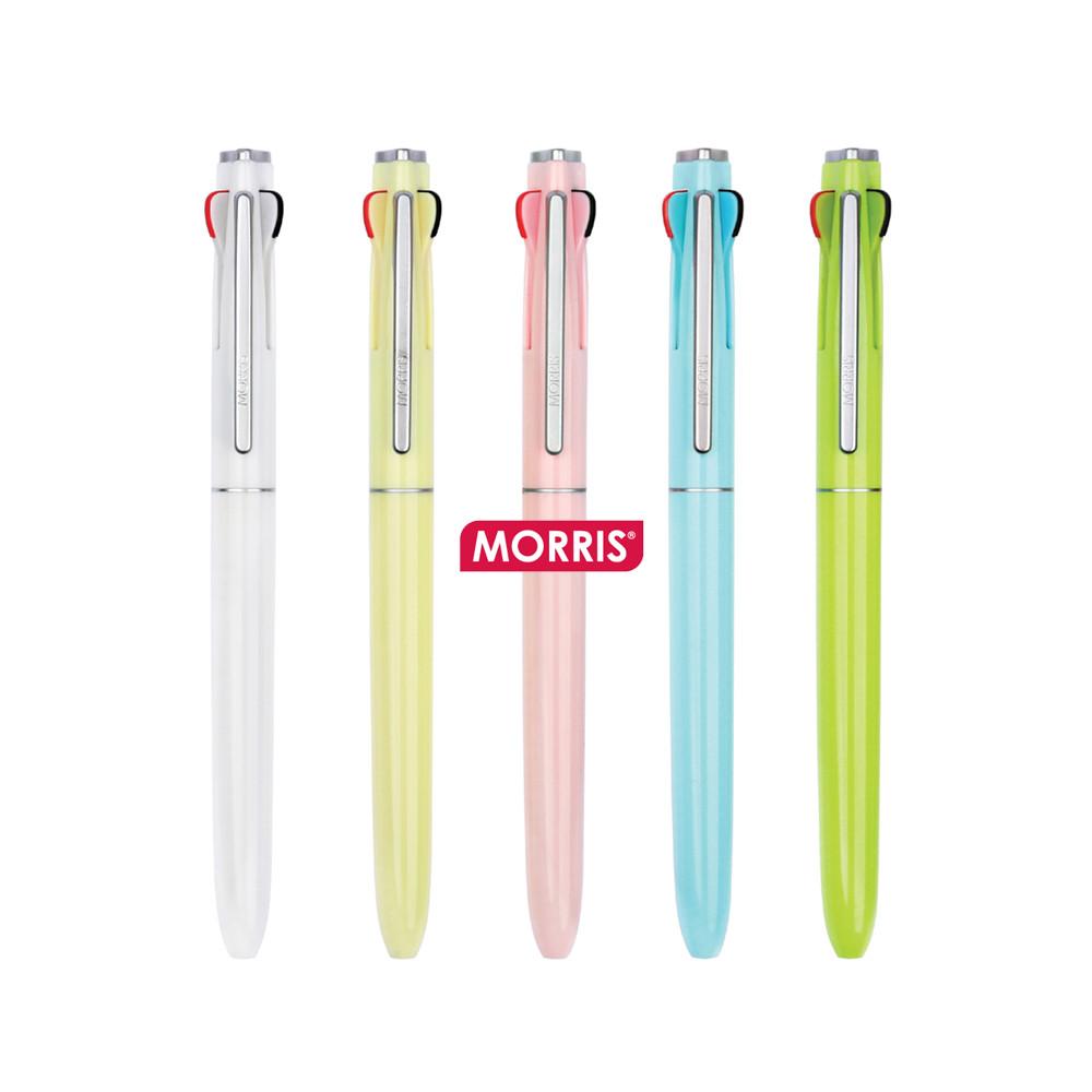 MORRIS 국산 모리스 스타플로 3색볼펜 마일드 파스텔 컬러 스타플로3C