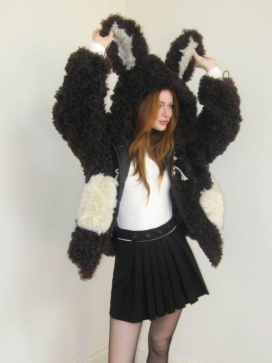 [UENA] Moon Exploration Pocket Fur Jacket