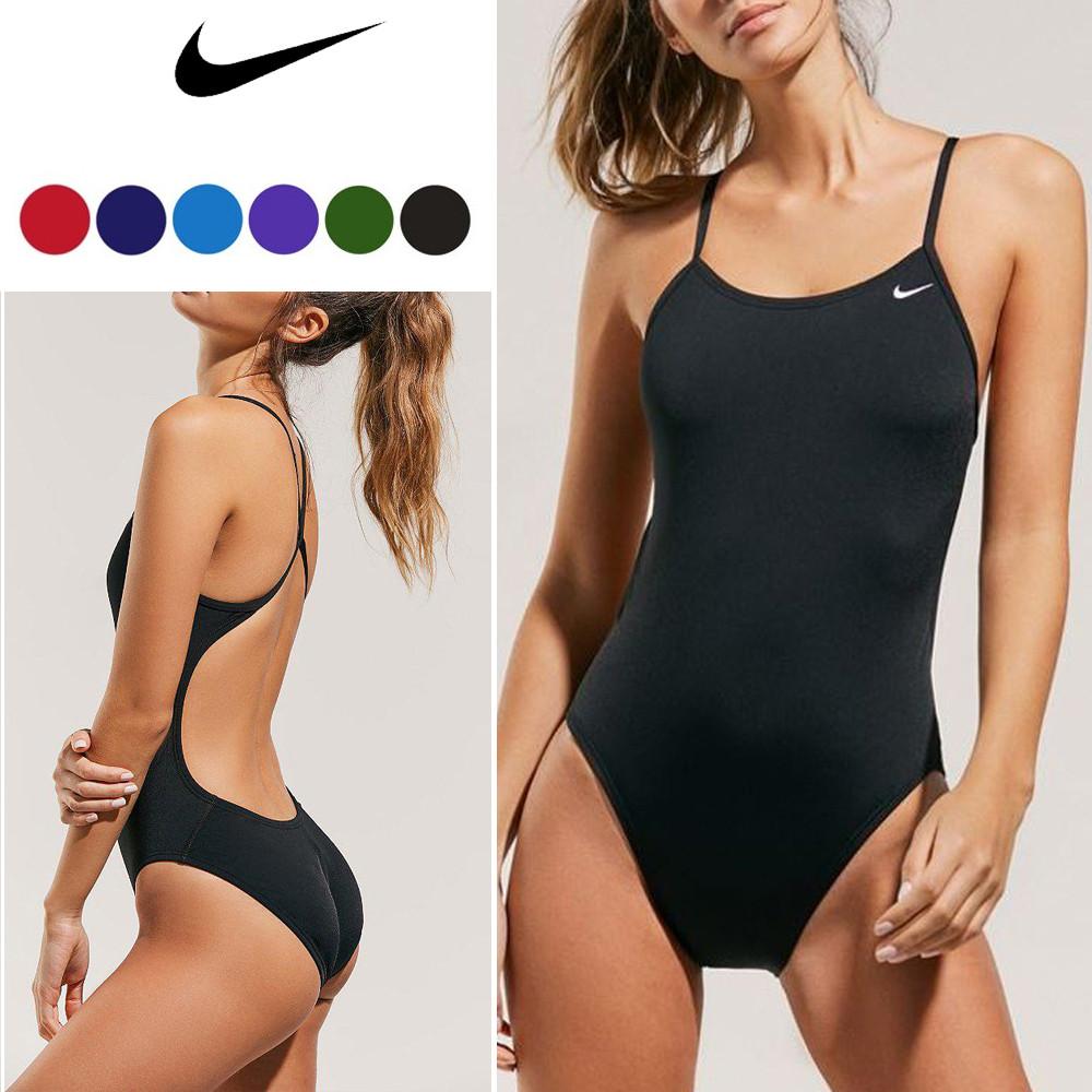 나이키스윔 여자 실내 원피스 수영복 폴리 컷아웃