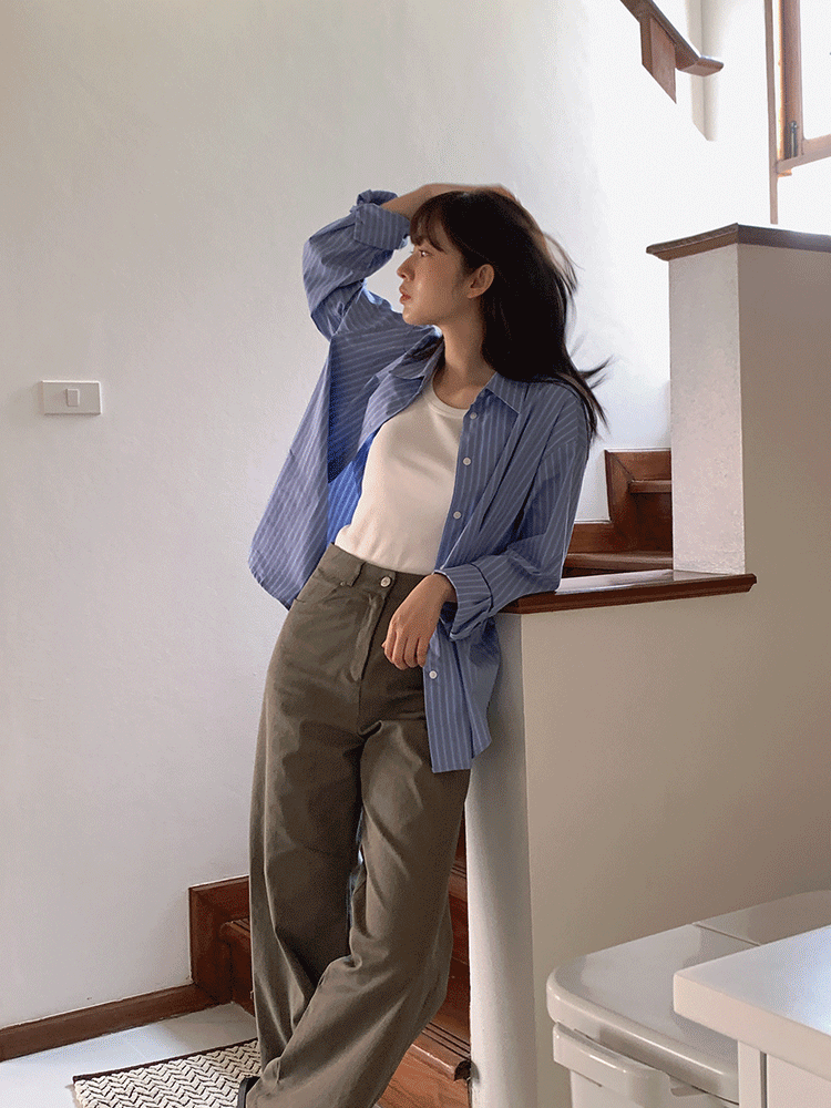 디센 스트라이프 셔츠