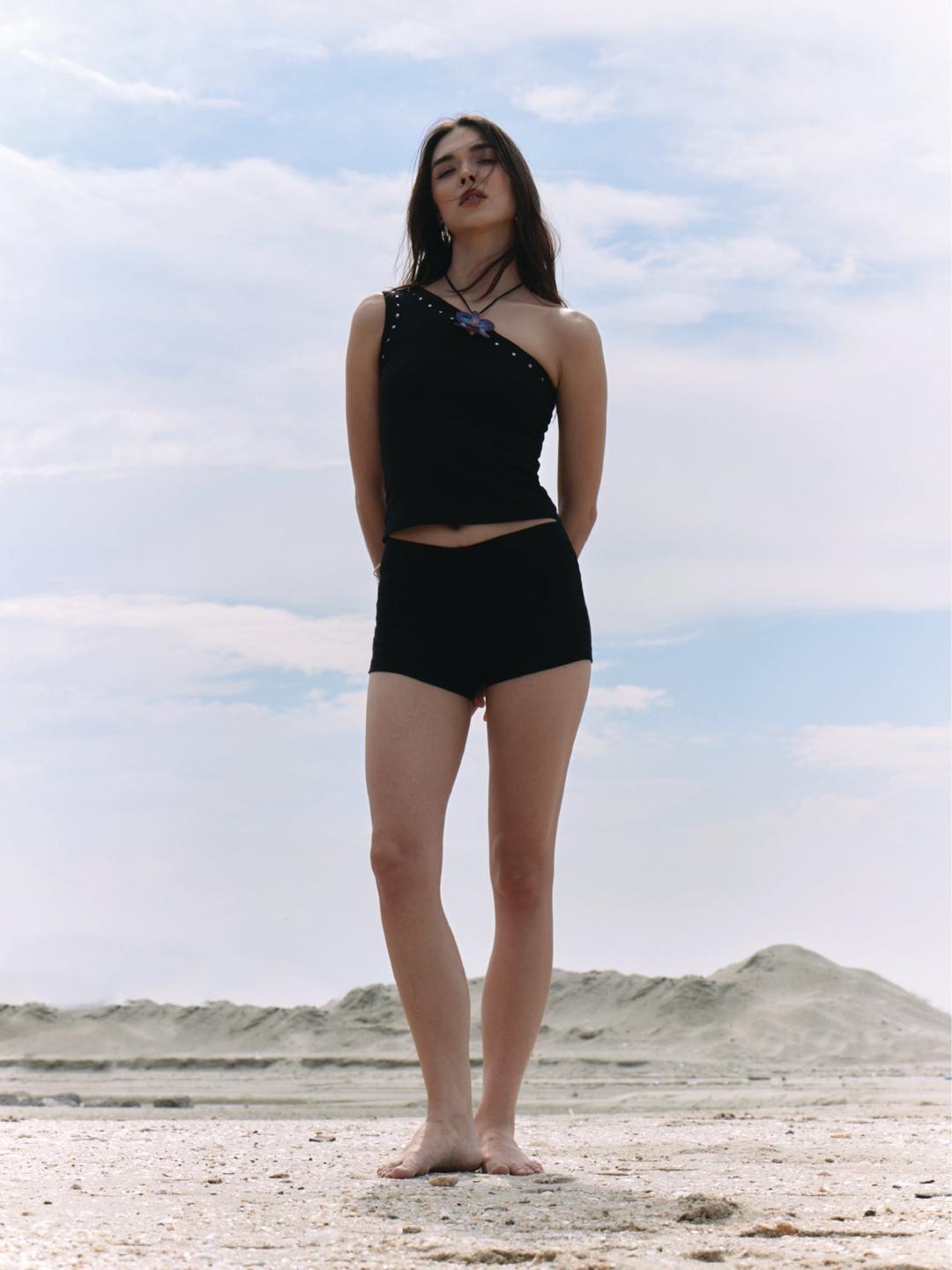 Mini tiny shorts - Super black - ML