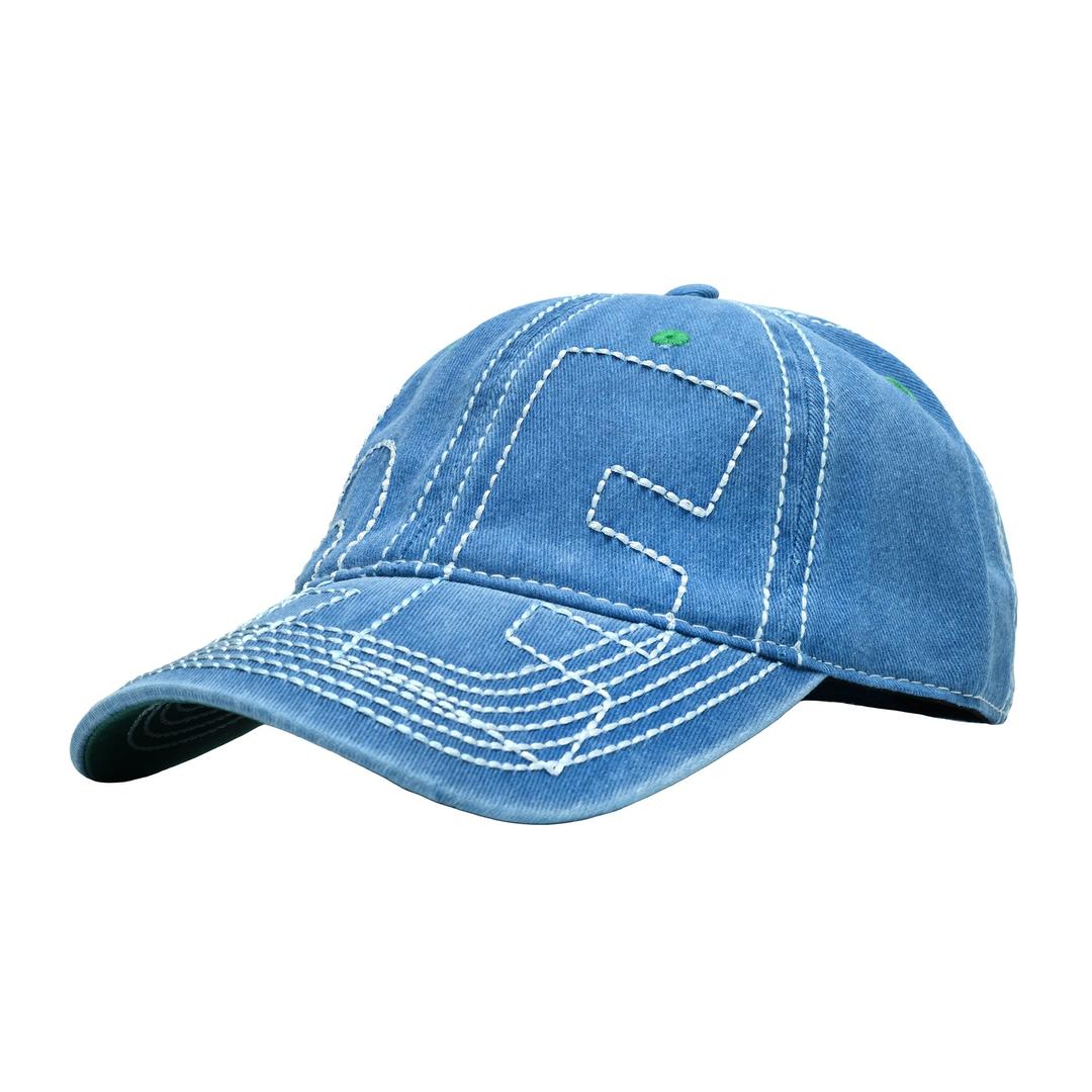 Vapor 6 Panel Hat (Washed Blue) - O/S