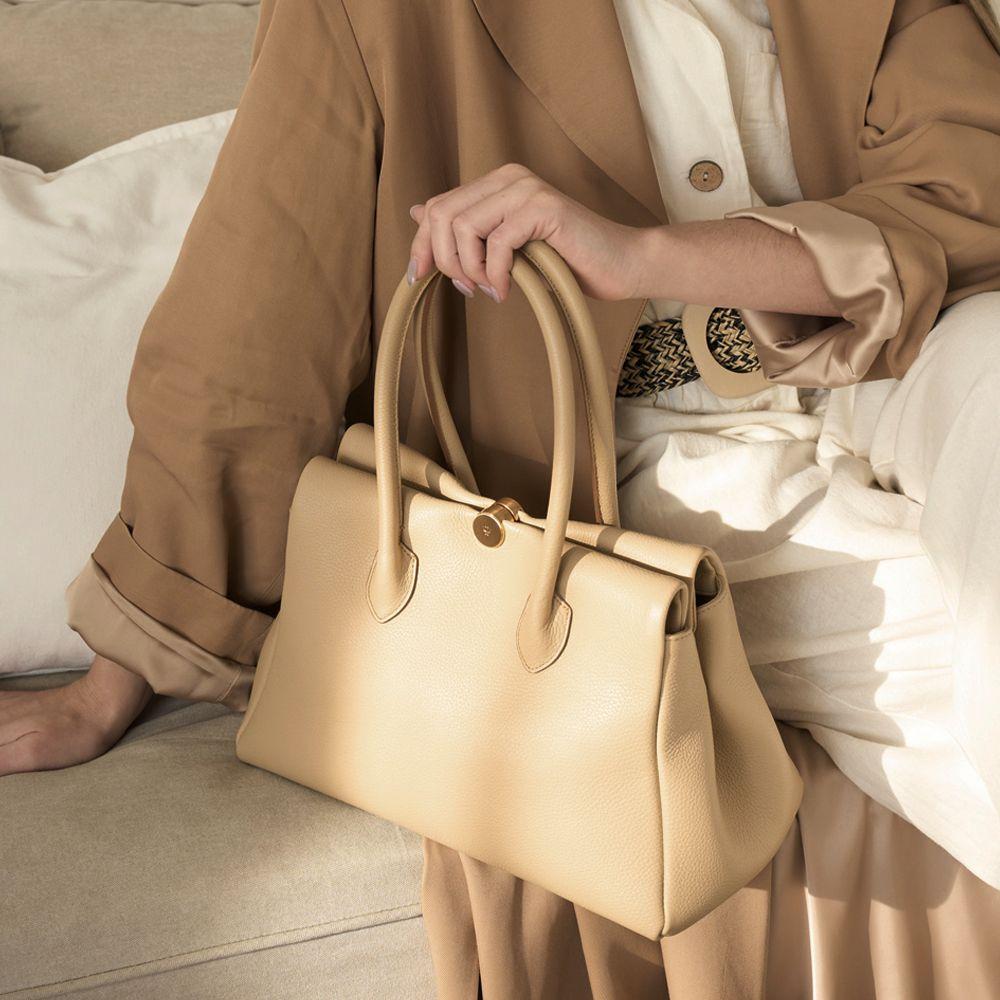 [ZIENY] Jenny Formal Lether Tote Bag_3colors