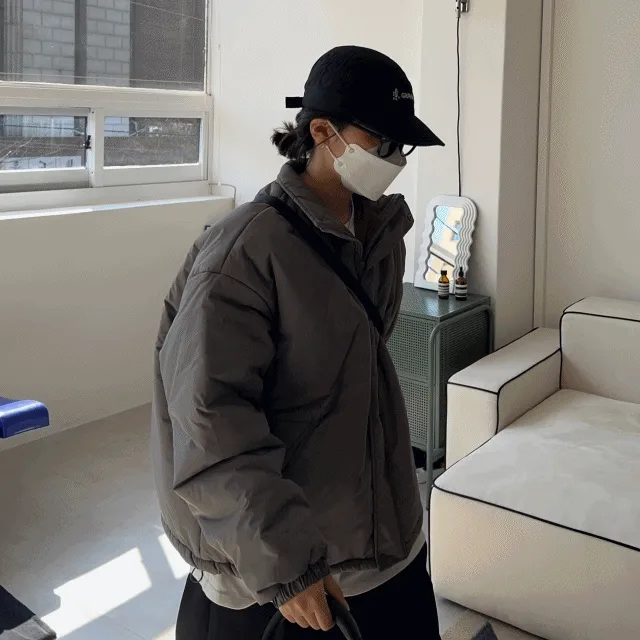 남녀공용 모노 패딩 점퍼 (3color)
