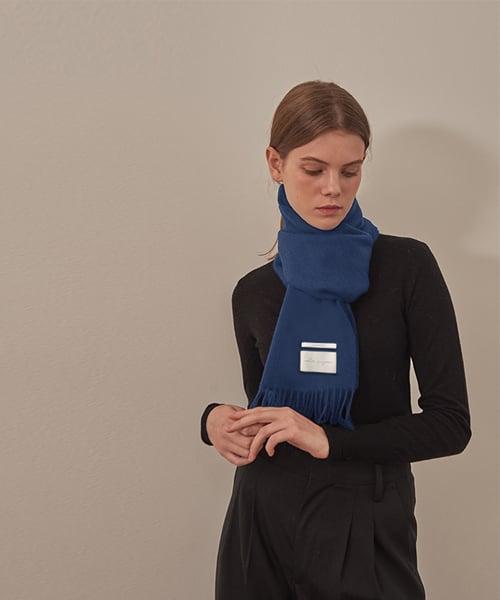 CASHMERE 100 MUFFLER [BLUE]