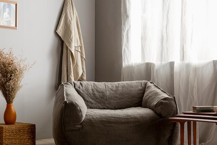 누베스 소파 07 1인 / 린넨 패브릭