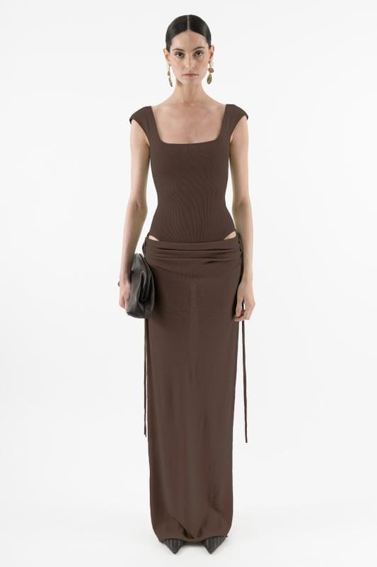 Draped Cut Out Dress