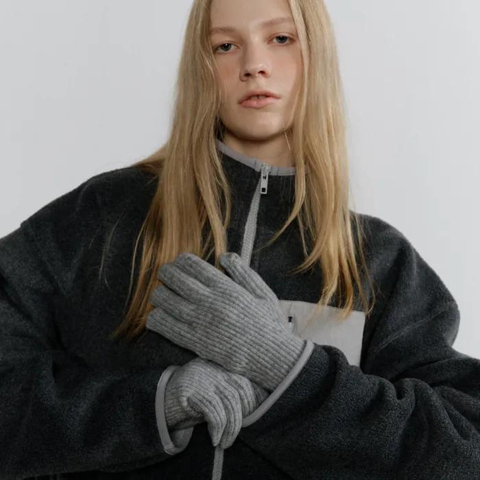 Warm Fleece Zip-up_Charcoal