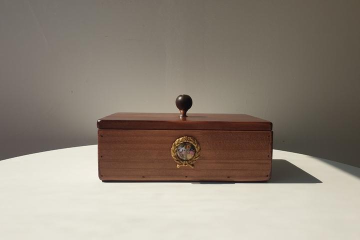 핸드메이드 원목 롱 우드 명화 보석함 소품