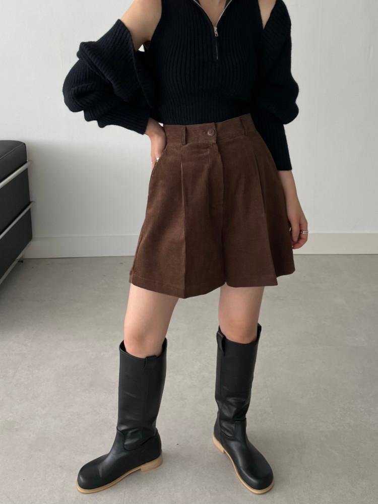 로버 핀턱 4부 팬츠(3color)