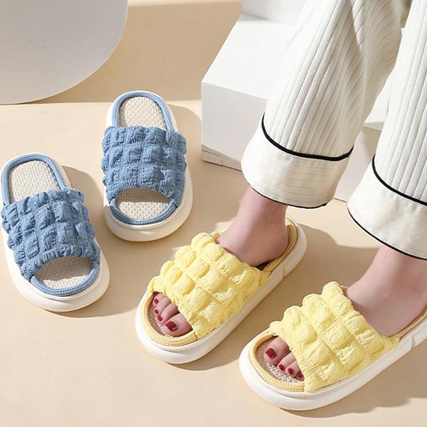 젤티 땀안차 린넨 바코 여성 실내화 슬리퍼