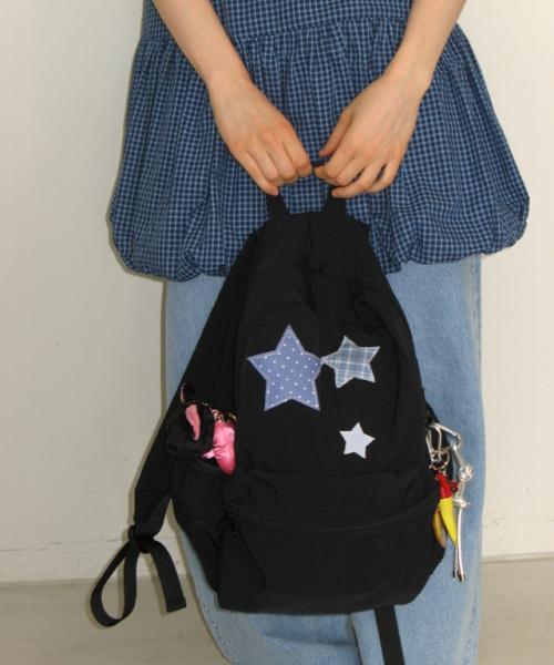 3 STAR PATCH BACKPACK BLACK