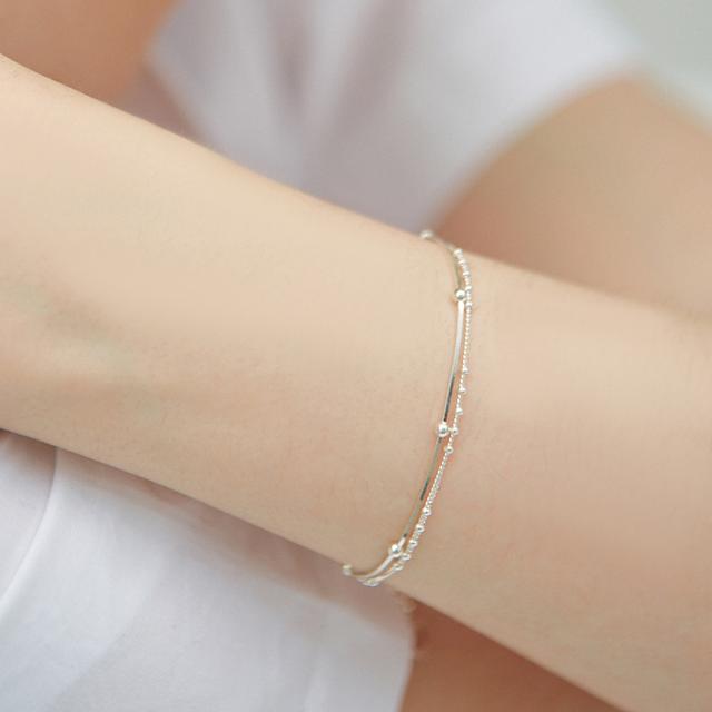 layered ball bracelet