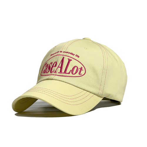 Circle logo ball cap - Pastel yellow