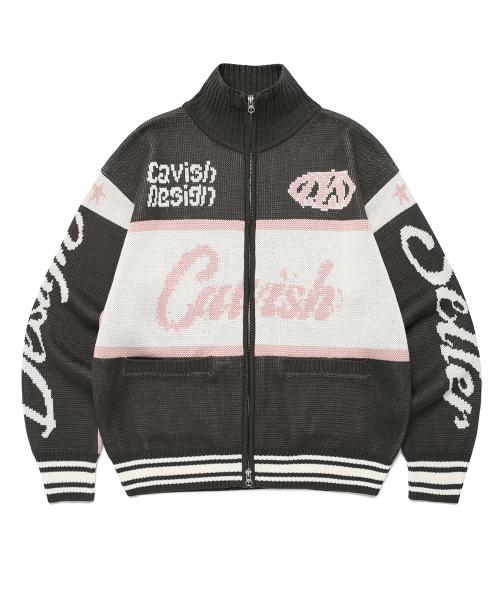 RACING TEAM KNIT ZIP UP CHARCOAL(CV2EFUK682A)