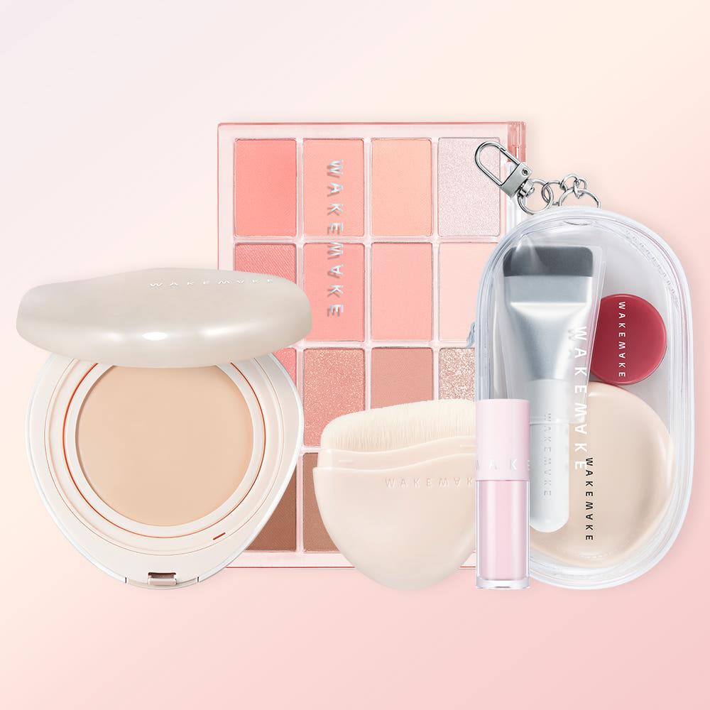 [밤팔레트SET] 웨이크메이크 워터 글로우 코팅밤 + 아이팔레트 (증정: 미니어처 키링 KIT + 코팅밤브러시 1개)