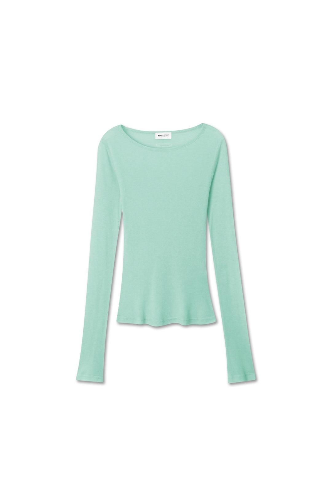 미치코런던 (3/6 예약발송) LAYERD SHEER TENCEL TOP MINT GREEN