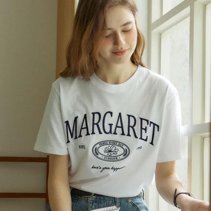 [29CM 단독] Margaret Embroidery T-shirt - White