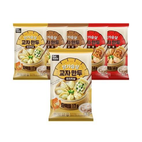 [랭킹닭컴] 잇메이트 닭가슴살 교자만두 혼합 168g, 168g, 6개 - 물만두 | 쿠팡