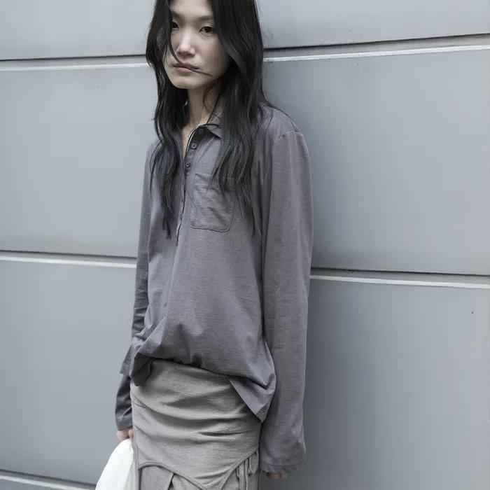 POLO T-SHIRTS, CHARCOAL