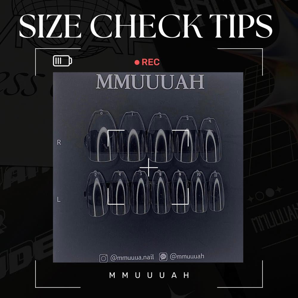 [수제네일팁] SIZE CHECK TIPS