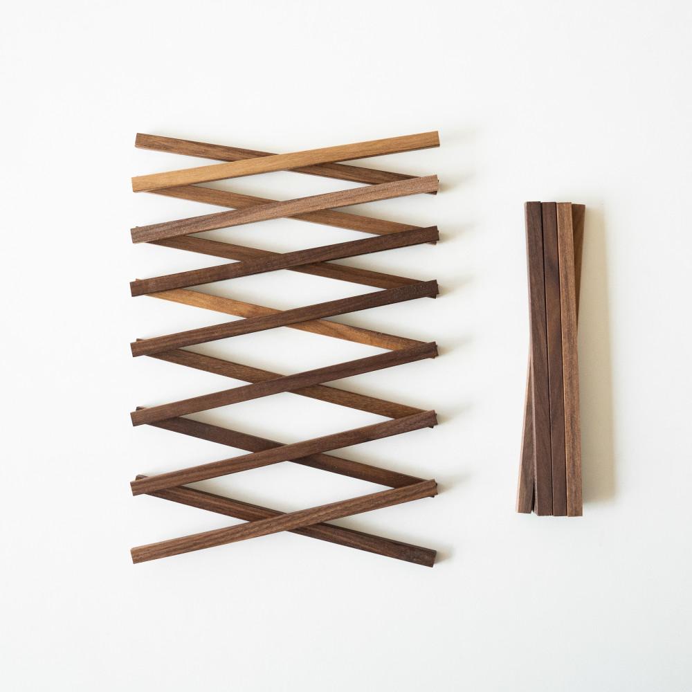 접이식 원목 냄비받침 월넛 받침대 trivet walnut S