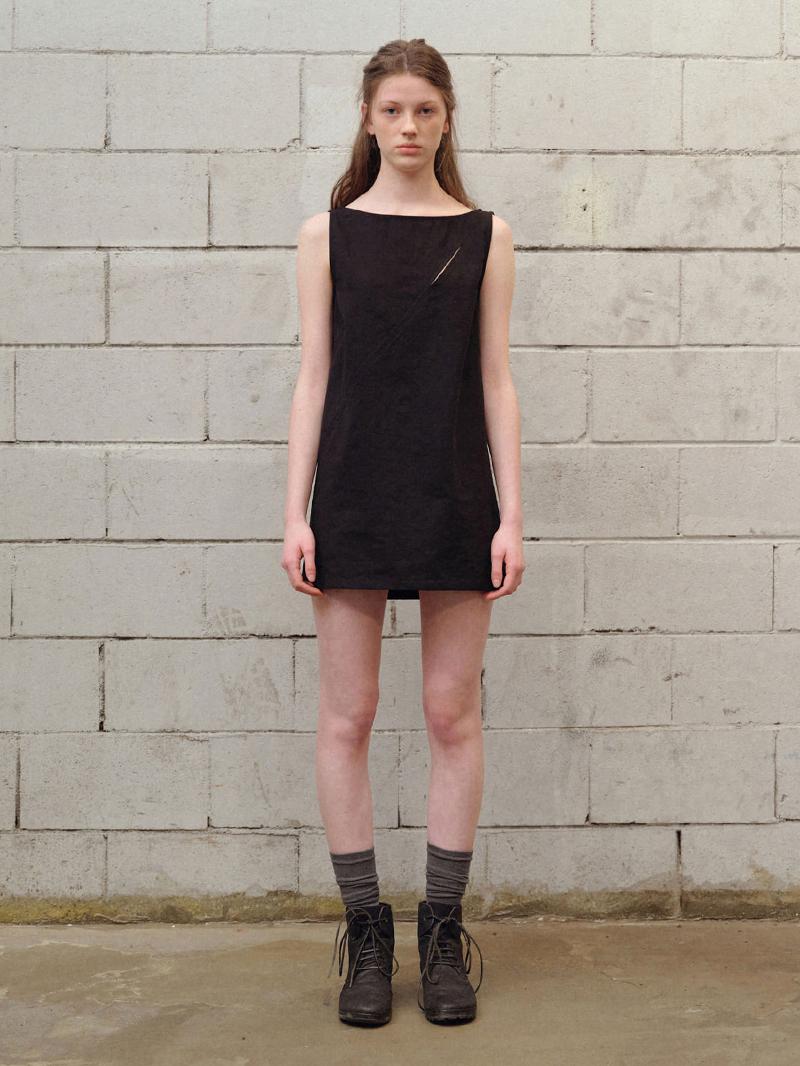 Sue Slit Dress Black (2nd)