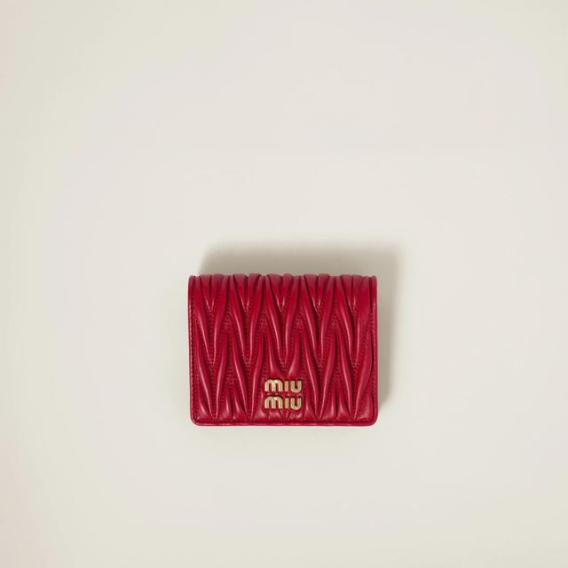 스몰 마틀라세 나파 가죽 지갑 Small matelasse nappa leather wallet 5MV204 2FPP F0011