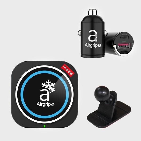 에어그립 맥 스노우 맥세이프 거치대+Q1고속충전기 세트 쿨링 펠티어 냉각 차량용 핸드폰