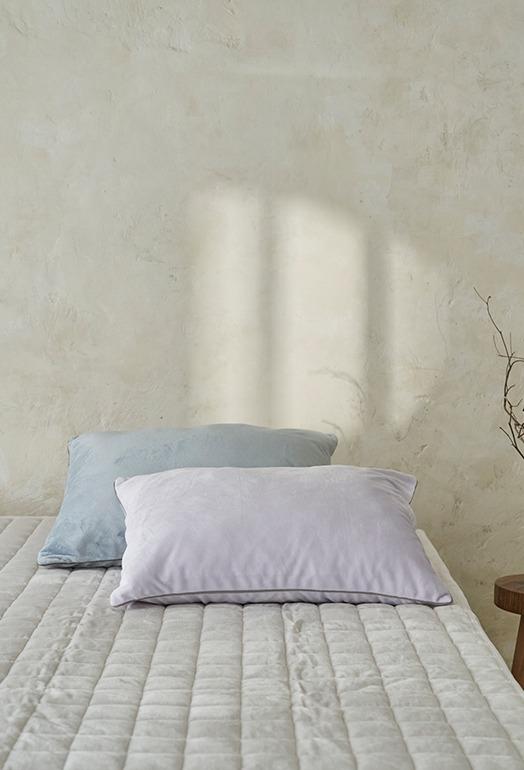 따뜻한 양면 극세사 베개커버