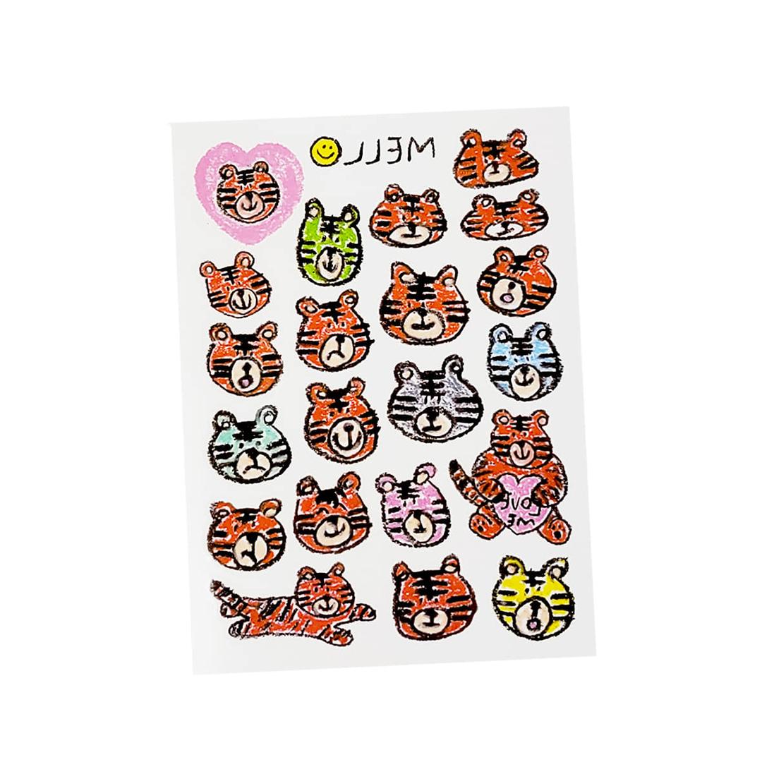 [KC인증] tattoo sticker_  Tiger