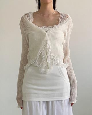 luna lace cardigan (3color)