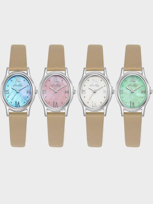 Gem-Silver (Beige leather) 4종 1택