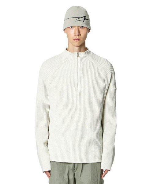 Color Scheme Knit Top (IVORY)