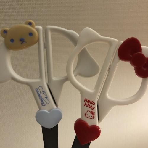 산리오) 헬로키티&시나모롤 페이스 가위