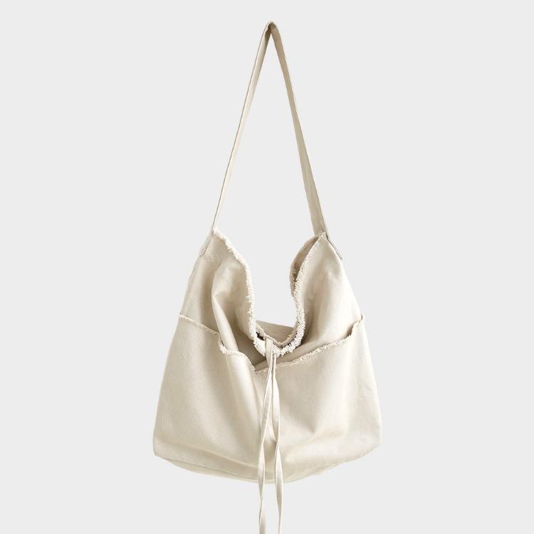FRINGE HOBO BAG_BEIGE