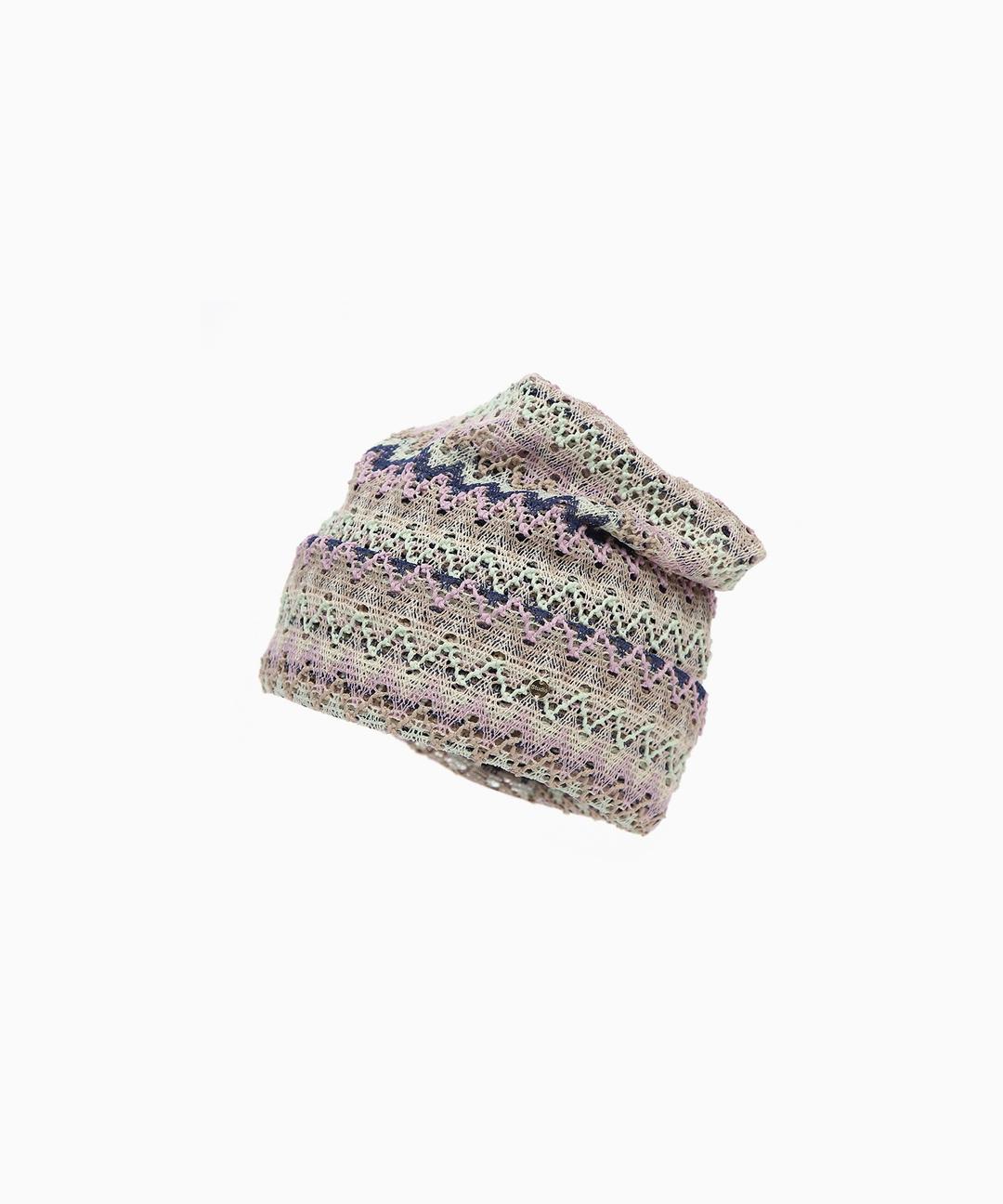 SQUARE NET BEANIE / C ORIENTAL / MIX LAVENDER