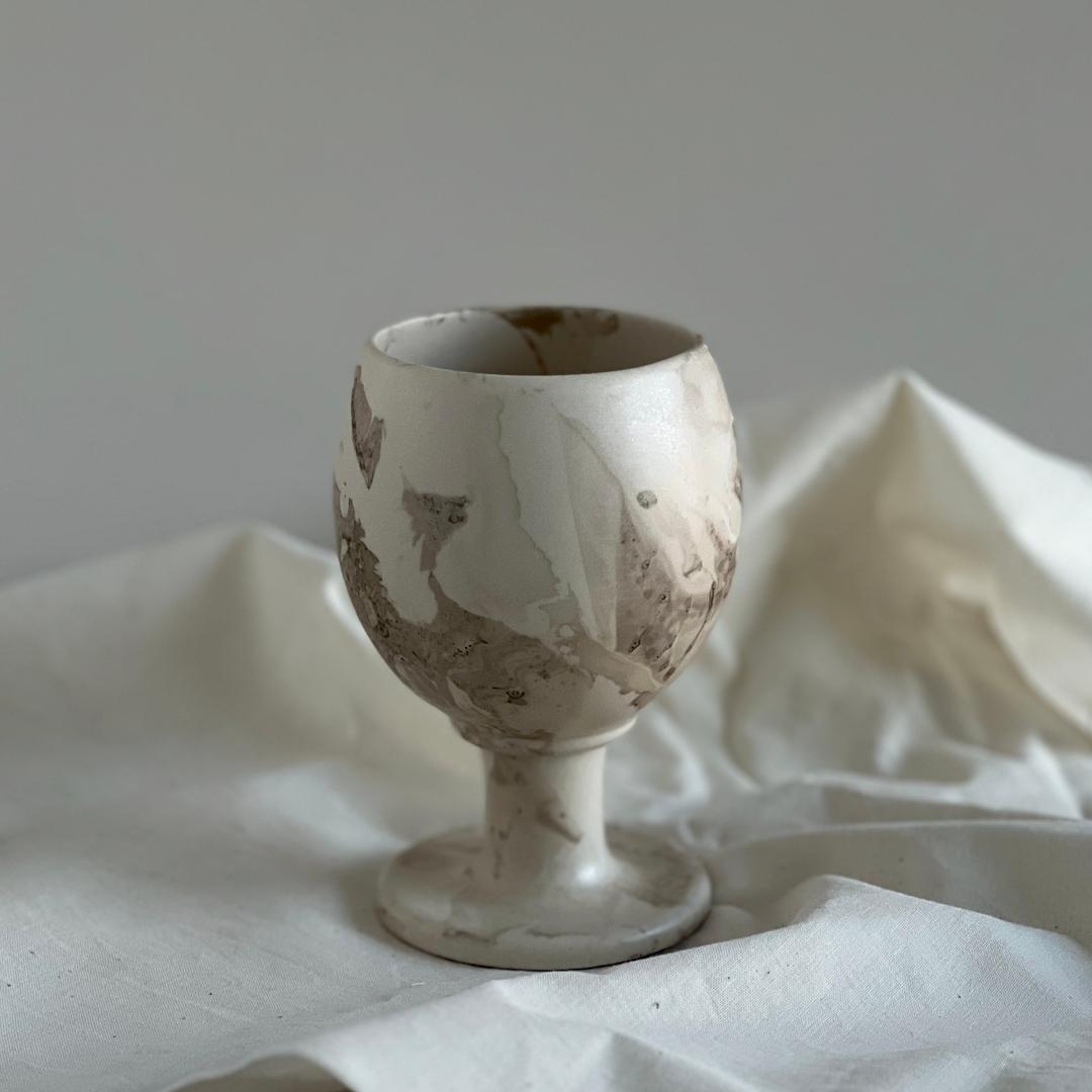 마블 와인잔 Marble Wine Glass(Taupe_Matt)