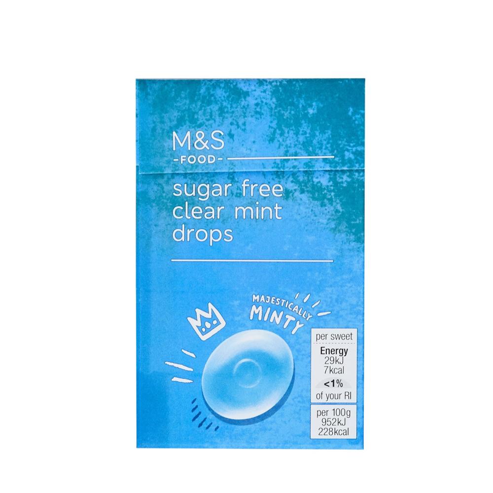 막스앤스펜서 M&S 슈가프리 드랍스 민트 ﻿Clear mint 42g