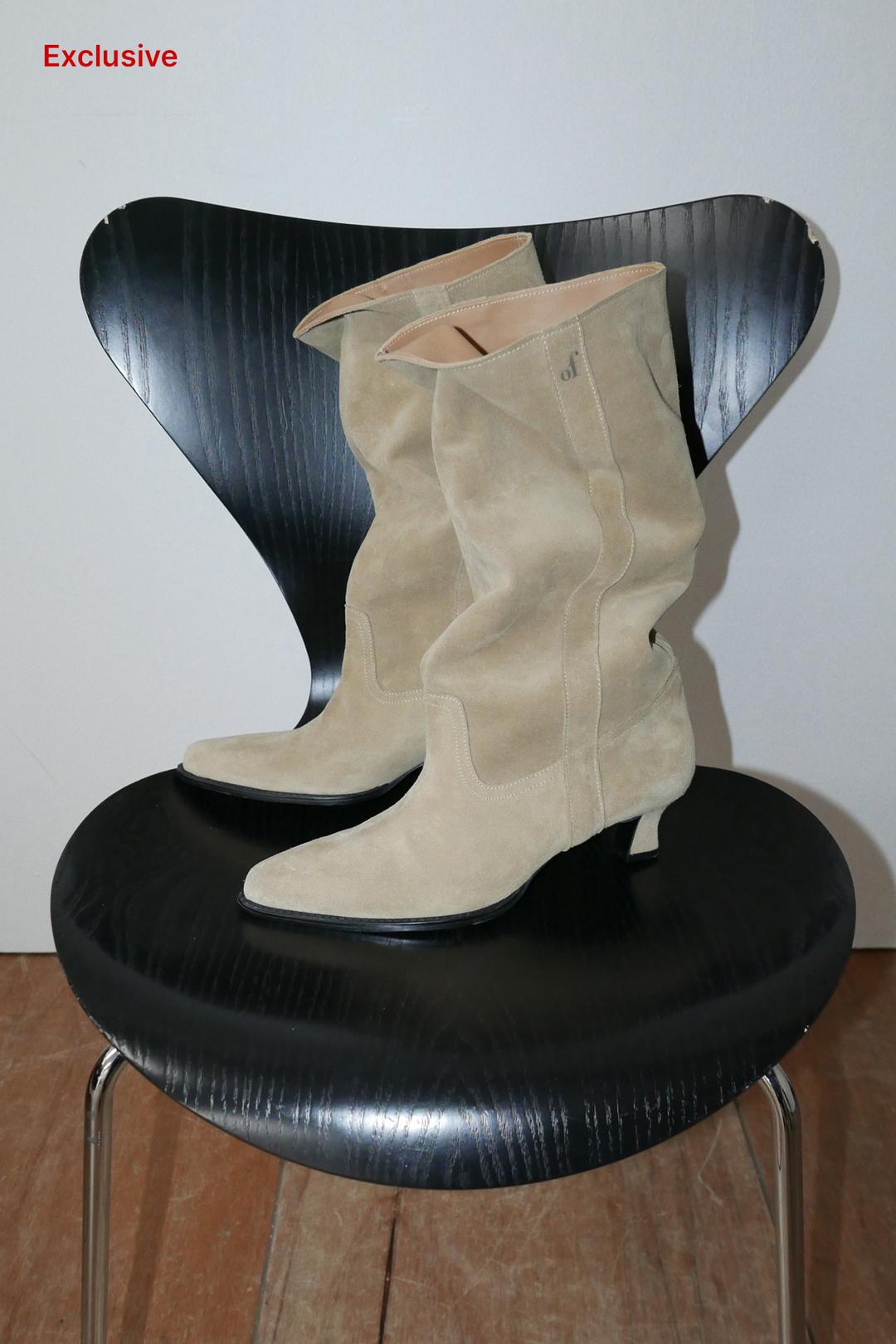 [EXCLUSIVE] OVERDUE SUEDE BOOTS_VINTAGE BEIGE