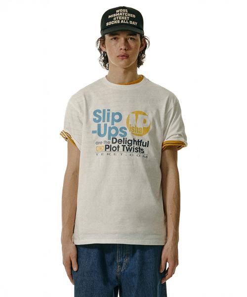 Slip Ups Tee White