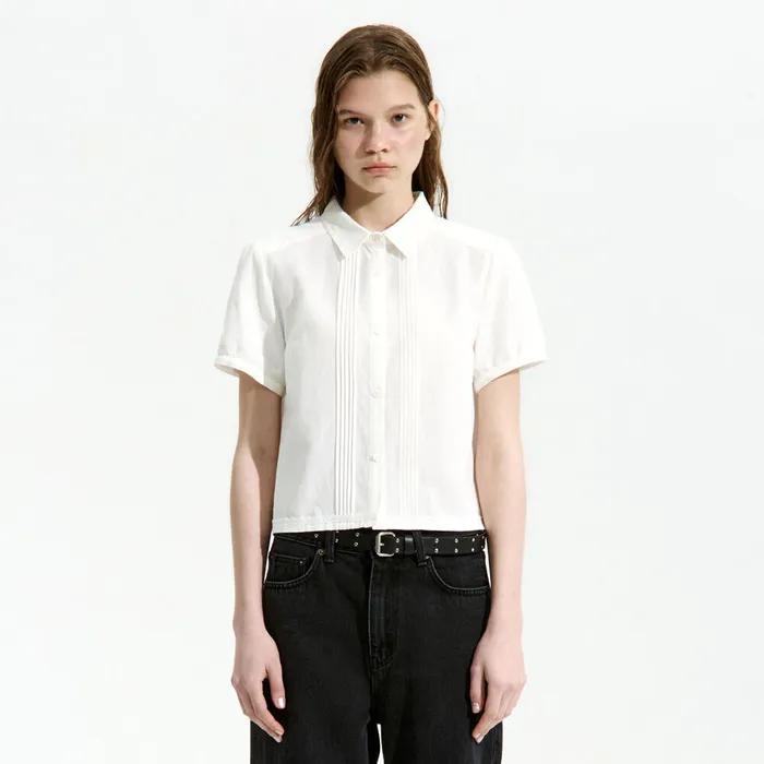 BAMBOO LACE SHIRT_OFF WHITE_LC252BL03OW