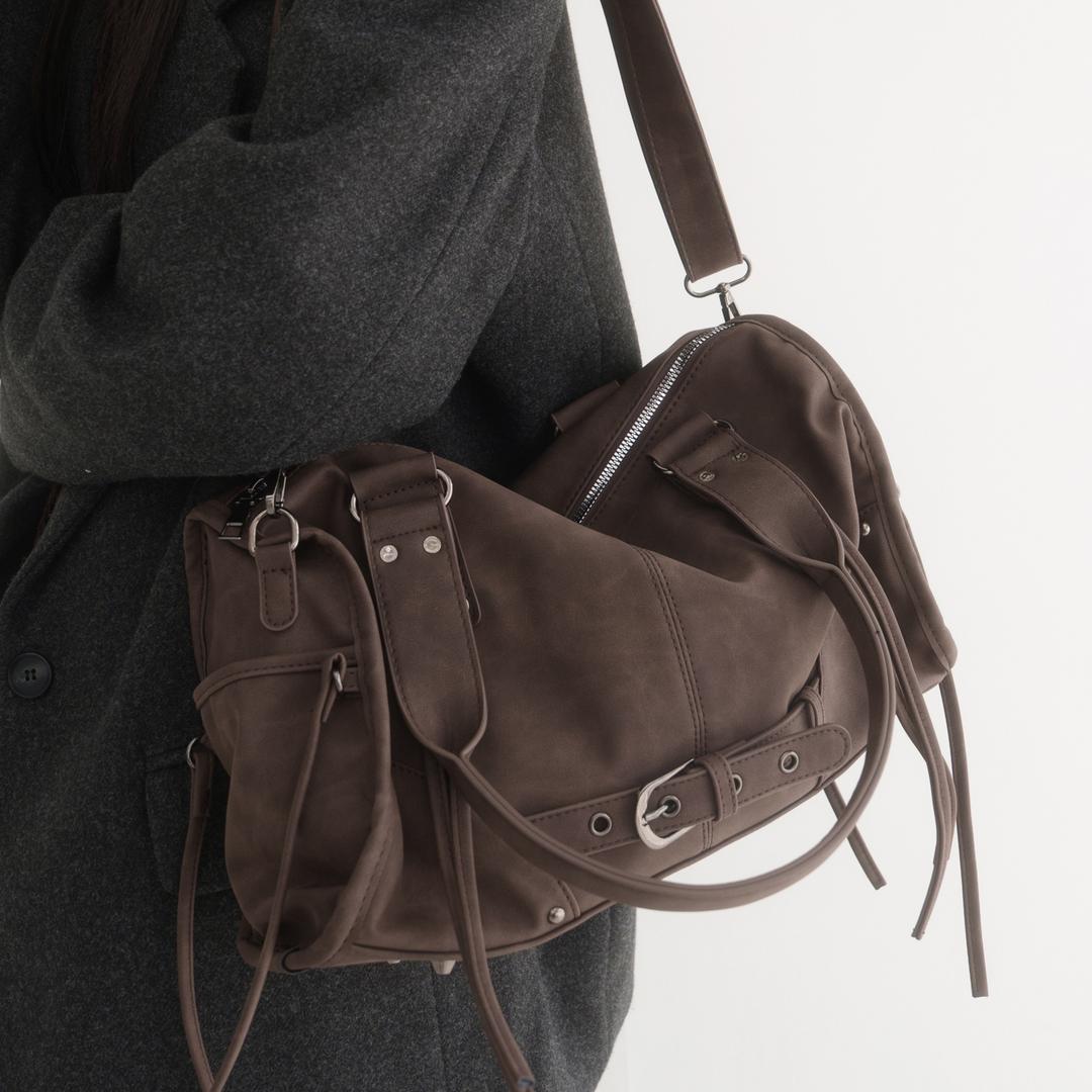 틸데서울 모토 버클 스트랩 투웨이 백 3color