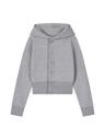[CLaddA] button 2way zip-up, gray